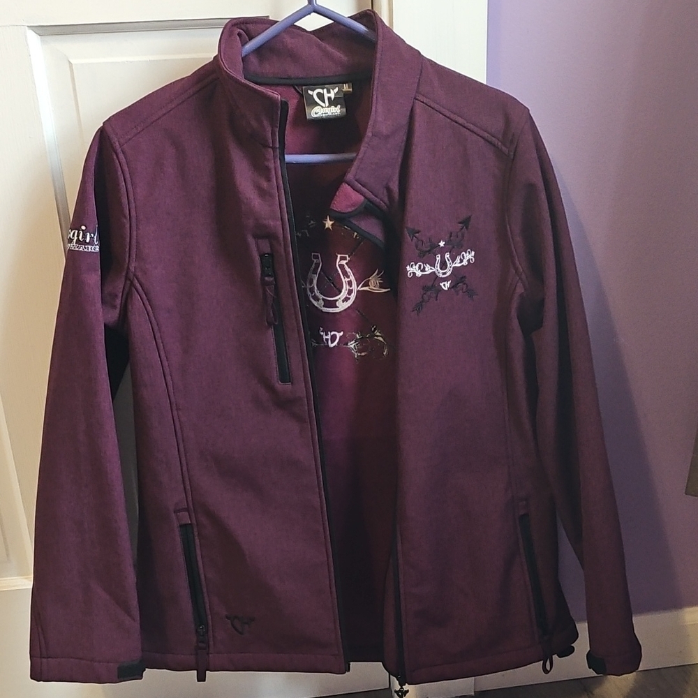 Cowgirl Hardware Purple Equestrian/Horse Riding Jacket, NWOT
